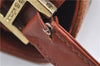 Authentic MCM Visetos Leather Vintage Shoulder Cross Body Bag Purse Brown J6982