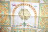 Authentic HERMES Carre 90 Scarf "Ciels Byzantins" Silk Light Blue Yellow J6993