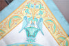 Authentic HERMES Carre 90 Scarf "Ciels Byzantins" Silk Light Blue Yellow J6993