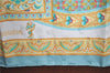 Authentic HERMES Carre 90 Scarf "Ciels Byzantins" Silk Light Blue Yellow J6993