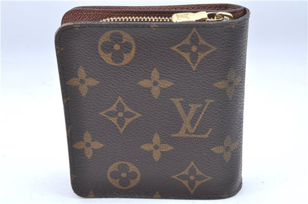 Authentic Louis Vuitton Monogram Compact Zip Bifold Wallet Purse M61667 LV J6994