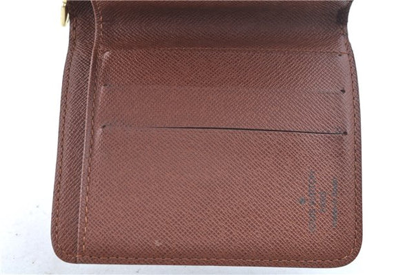 Authentic Louis Vuitton Monogram Compact Zip Bifold Wallet Purse M61667 LV J6994