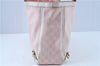 Authentic GUCCI Abbey Shoulder Tote Bag GG Canvas Leather 141472 Pink J6995