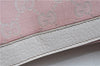 Authentic GUCCI Abbey Shoulder Tote Bag GG Canvas Leather 141472 Pink J6995
