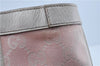 Authentic GUCCI Abbey Shoulder Tote Bag GG Canvas Leather 141472 Pink J6995
