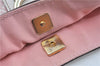 Authentic GUCCI Abbey Shoulder Tote Bag GG Canvas Leather 141472 Pink J6995