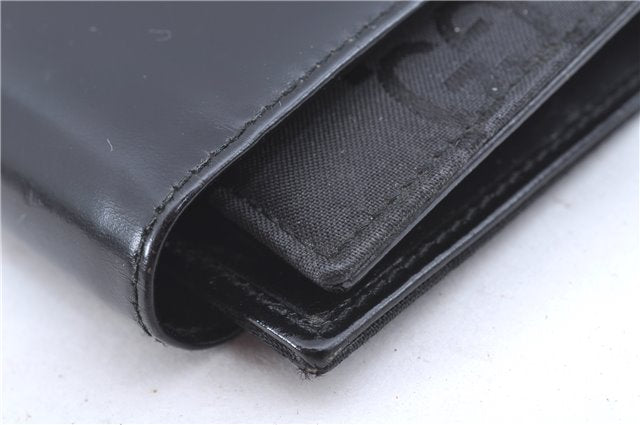 Authentic GUCCI Notebook Cover GG Nylon Leather Black J7003