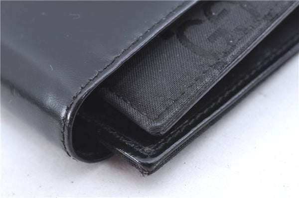 Authentic GUCCI Notebook Cover GG Nylon Leather Black J7003