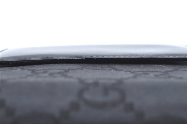 Authentic GUCCI Notebook Cover GG Nylon Leather Black J7003