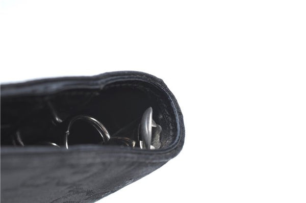 Authentic GUCCI Notebook Cover GG Nylon Leather Black J7003