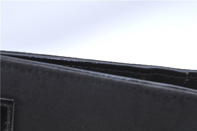 Authentic GUCCI Notebook Cover GG Nylon Leather Black J7003