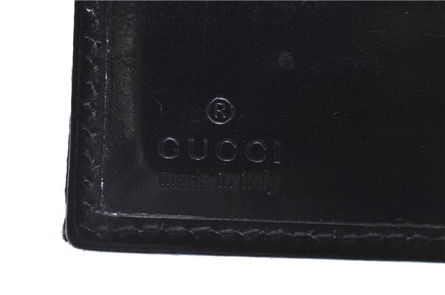 Authentic GUCCI Notebook Cover GG Nylon Leather Black J7003
