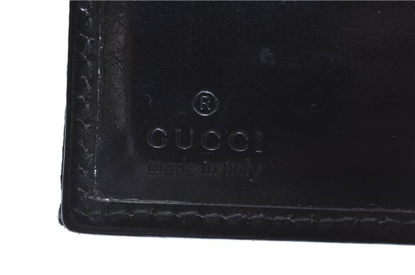 Authentic GUCCI Notebook Cover GG Nylon Leather Black J7003