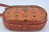 Authentic MCM Visetos Leather Vintage Shoulder Cross Body Bag Purse Brown J7006