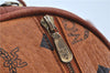 Authentic MCM Visetos Leather Vintage Shoulder Cross Body Bag Purse Brown J7006