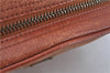 Authentic MCM Visetos Leather Vintage Shoulder Cross Body Bag Purse Brown J7006