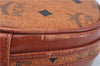 Authentic MCM Visetos Leather Vintage Shoulder Cross Body Bag Purse Brown J7006