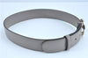 Authentic GUCCI Belt _Interlocking G Leather 546386 AP00G Gray J7008