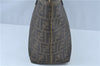 Authentic FENDI Zucca Shoulder Tote Bag PVC Leather Brown Black J7009