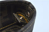 Authentic FENDI Zucca Shoulder Tote Bag PVC Leather Brown Black J7009