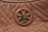 Authentic TORY BURCH Leather Shoulder Bag Bbeige J7015