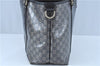 Authentic GUCCI GG Crystal Shoulder Tote Bag PVC Leather 197953 Black J7024
