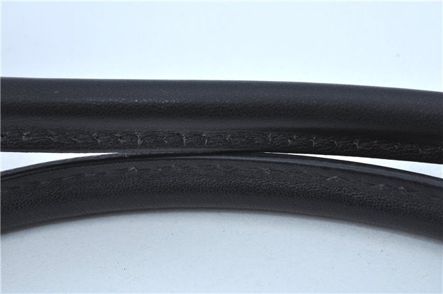 Authentic GUCCI GG Crystal Shoulder Tote Bag PVC Leather 197953 Black J7024