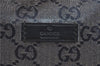 Authentic GUCCI GG Crystal Shoulder Tote Bag PVC Leather 197953 Black J7024