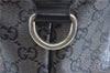 Authentic GUCCI GG Crystal Shoulder Tote Bag PVC Leather 197953 Black J7024