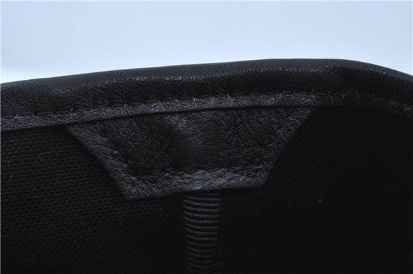 Authentic GUCCI GG Crystal Shoulder Tote Bag PVC Leather 197953 Black J7024