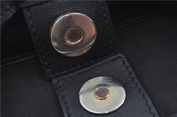 Authentic GUCCI GG Crystal Shoulder Tote Bag PVC Leather 197953 Black J7024