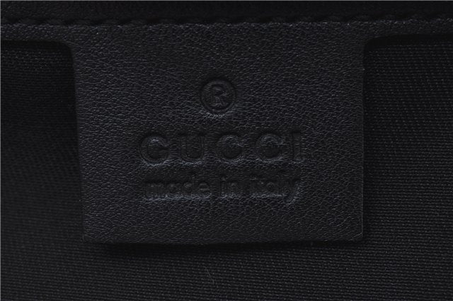 Authentic GUCCI GG Crystal Shoulder Tote Bag PVC Leather 197953 Black J7024