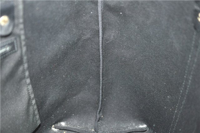 Authentic GUCCI GG Crystal Shoulder Tote Bag PVC Leather 197953 Black J7024