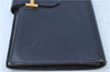 Authentic HERMES Bearn Soufflet Leather Long Wallet Purse Navy Blue J7029