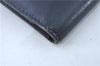 Authentic HERMES Bearn Soufflet Leather Long Wallet Purse Navy Blue J7029