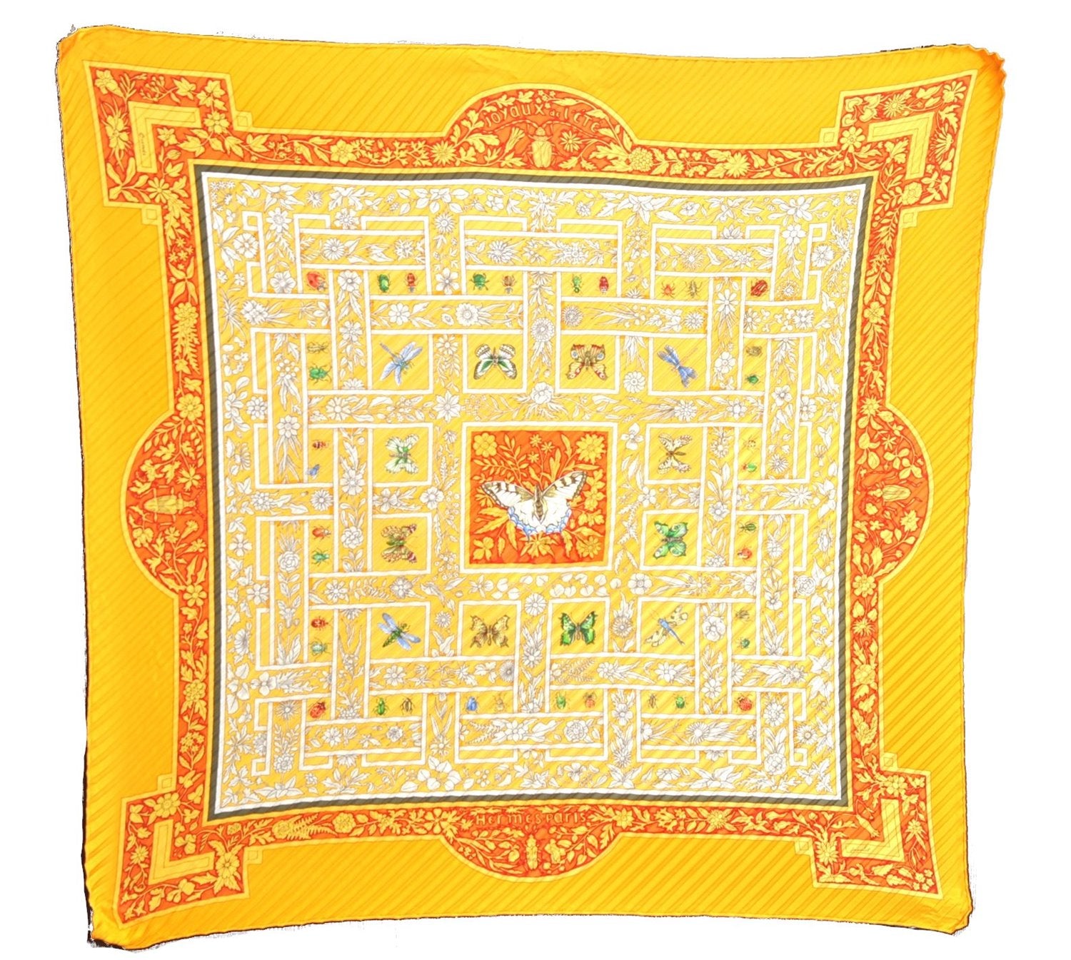 Authentic HERMES Pleats Scarf 