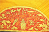 Authentic HERMES Pleats Scarf "Joyaux de l'Ete" Silk Orange Box J7031