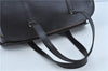 Authentic Louis Vuitton Epi Soufflot Black Hand Bag M52222 LV J7034