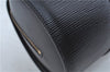 Authentic Louis Vuitton Epi Soufflot Black Hand Bag M52222 LV J7034