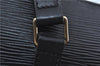 Authentic Louis Vuitton Epi Soufflot Black Hand Bag M52222 LV J7034