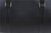 Authentic Louis Vuitton Epi Soufflot Black Hand Bag M52222 LV J7034