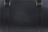Authentic Louis Vuitton Epi Soufflot Black Hand Bag M52222 LV J7034