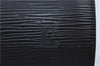 Authentic Louis Vuitton Epi Soufflot Black Hand Bag M52222 LV J7034