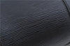 Authentic Louis Vuitton Epi Soufflot Black Hand Bag M52222 LV J7034