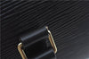 Authentic Louis Vuitton Epi Soufflot Black Hand Bag M52222 LV J7034