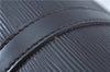 Authentic Louis Vuitton Epi Soufflot Black Hand Bag M52222 LV J7034