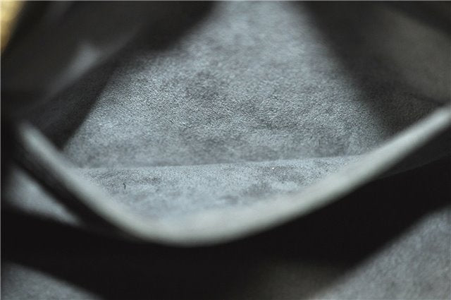 Authentic Louis Vuitton Epi Soufflot Black Hand Bag M52222 LV J7034