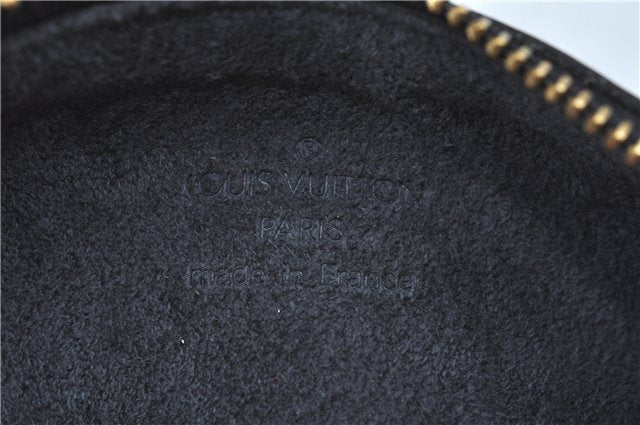 Authentic Louis Vuitton Epi Soufflot Black Hand Bag M52222 LV J7034