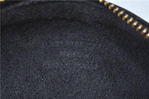 Authentic Louis Vuitton Epi Soufflot Black Hand Bag M52222 LV J7034