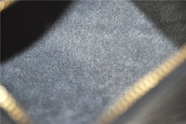 Authentic Louis Vuitton Epi Soufflot Black Hand Bag M52222 LV J7034